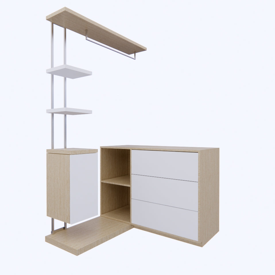 HANGING RACK  WITH  DRAWERS