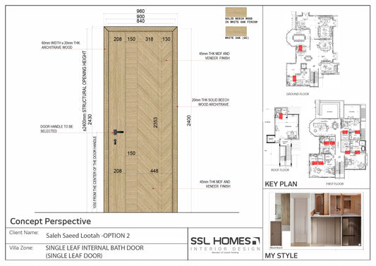 GF INTERIOR TOILET  DOOR 3