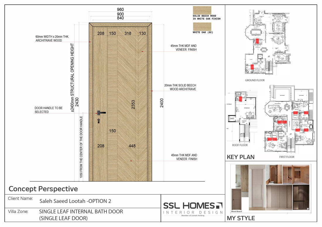 FF INTERIOR TOILET  DOOR 3