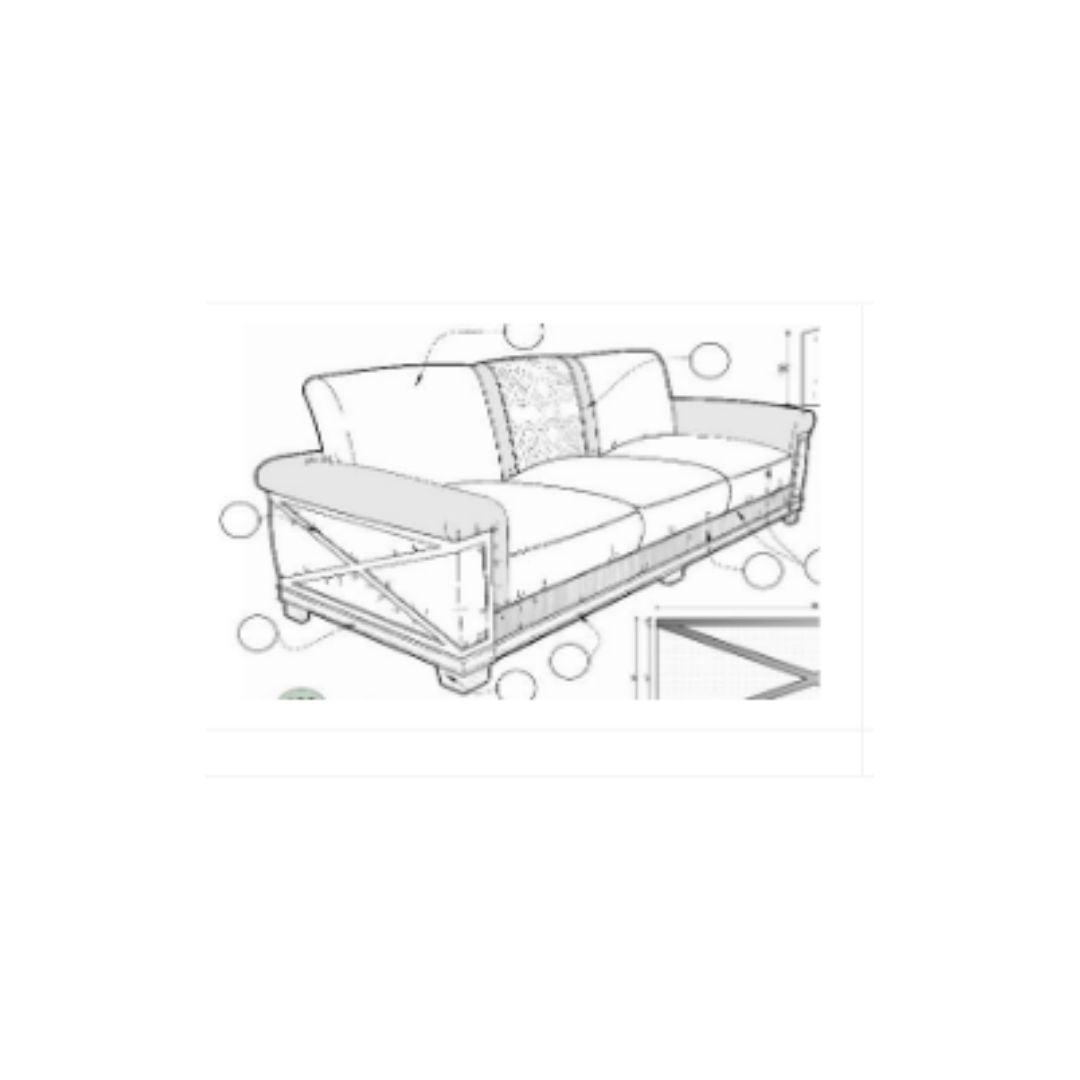 GF ENTRANCE HALL SOFA REUPHOLSTERY