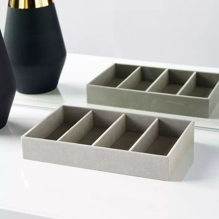 flosci 4- compartment jewellary tray