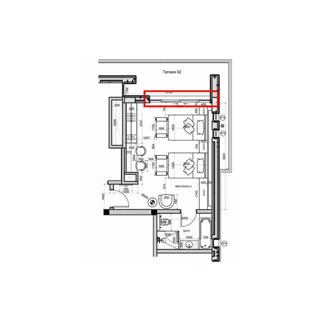 BEDROOM 3- Ahmad & Abdullah Room - 4m X 3m