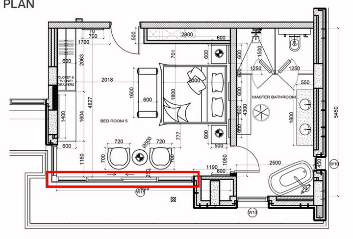 MASTER BEDROOM FF 05 - 5m x 3m