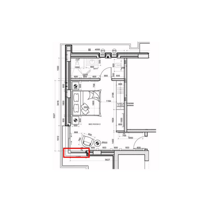 BEDROOM 2- Saqr Room - 2m X 3m