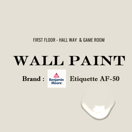 FIRST FLOOR - HALL WAY  & GAME  ROOM