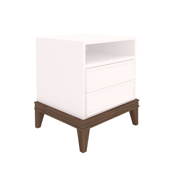 Night table in white paint finish