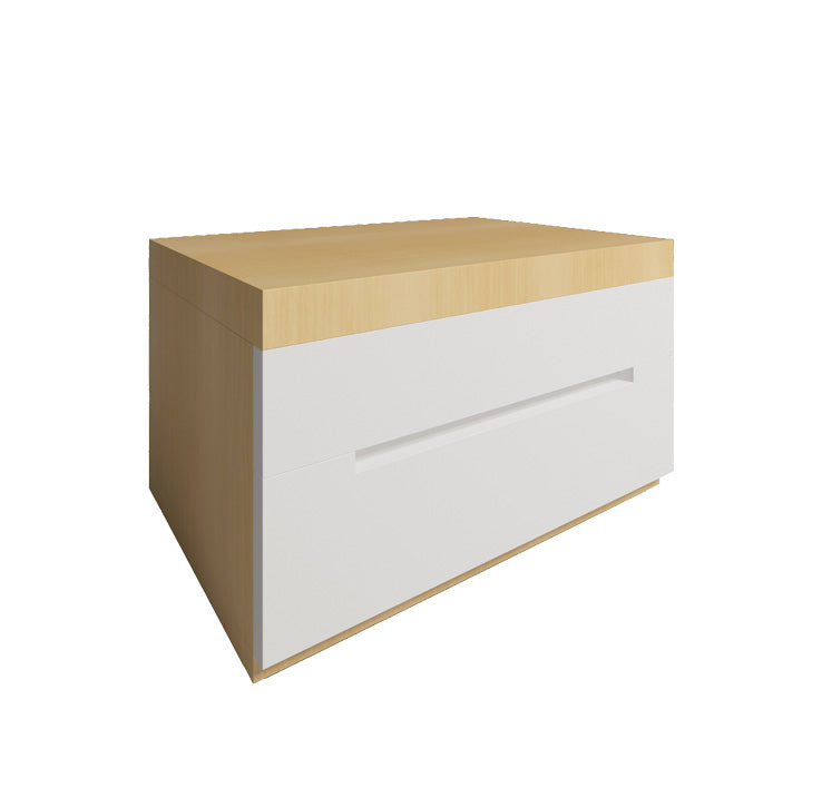 Night table in anegre veneer
