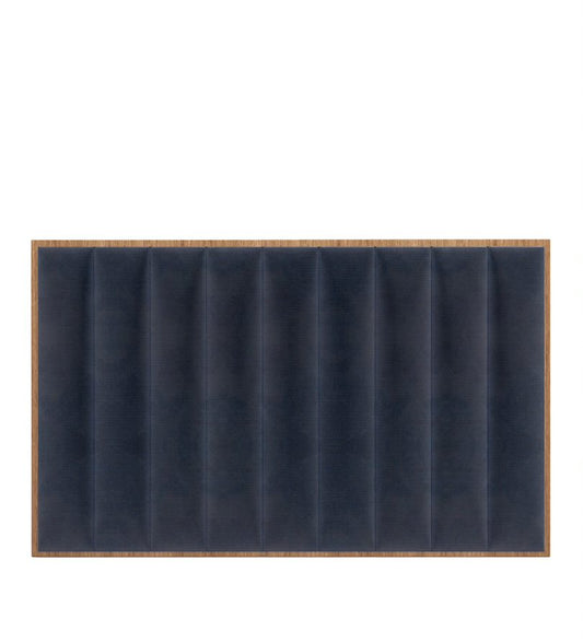 Headboard -  in blue velvet fabric